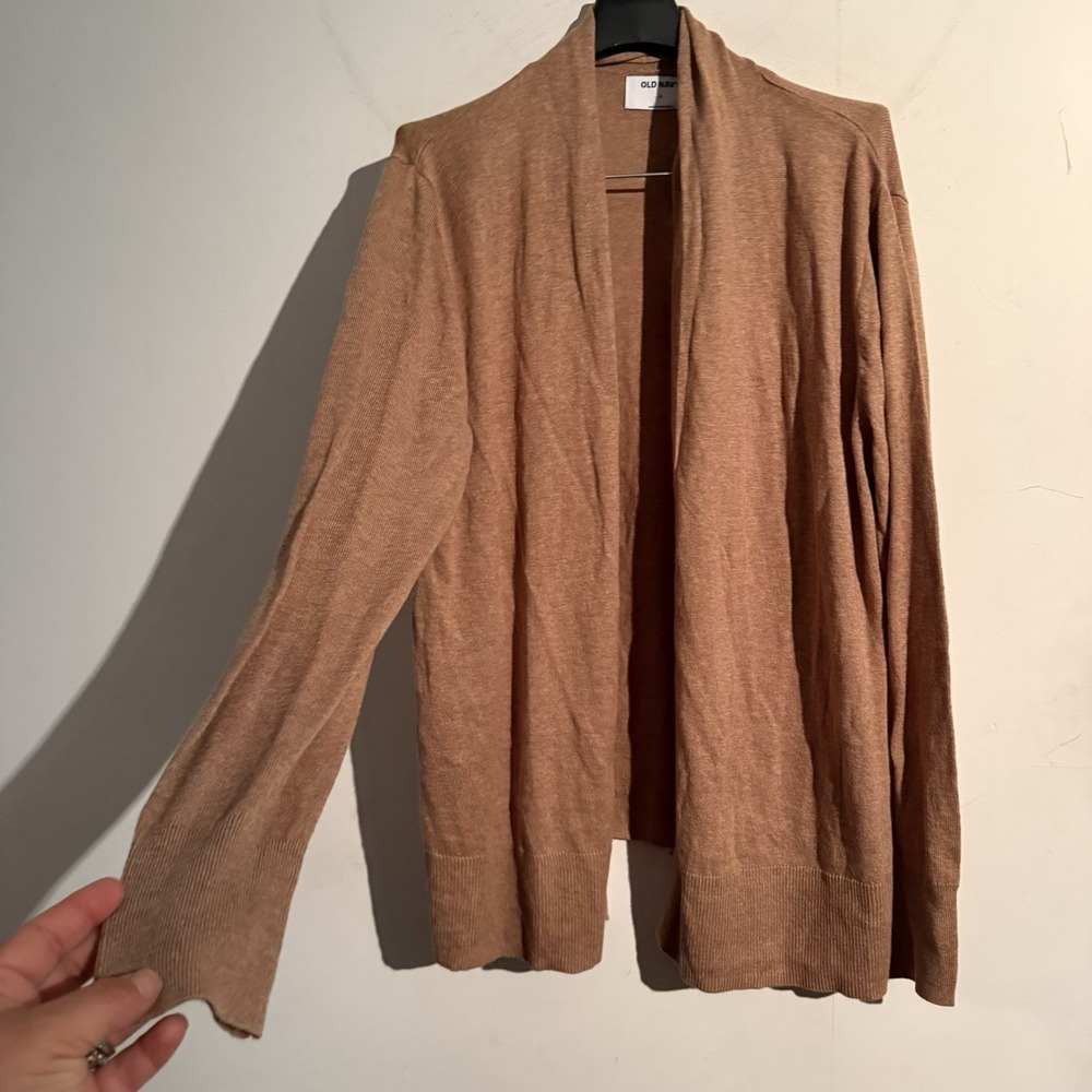Old Navy XL Brown Cardigan Button Down Lightweight Capsule Basic NWT